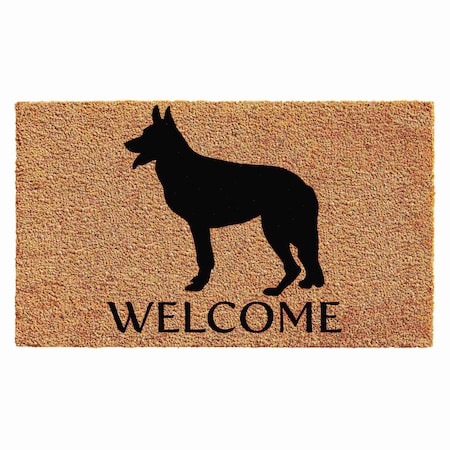 Calloway Mills Entrance Mat, Coir, Natural, Black 102982436